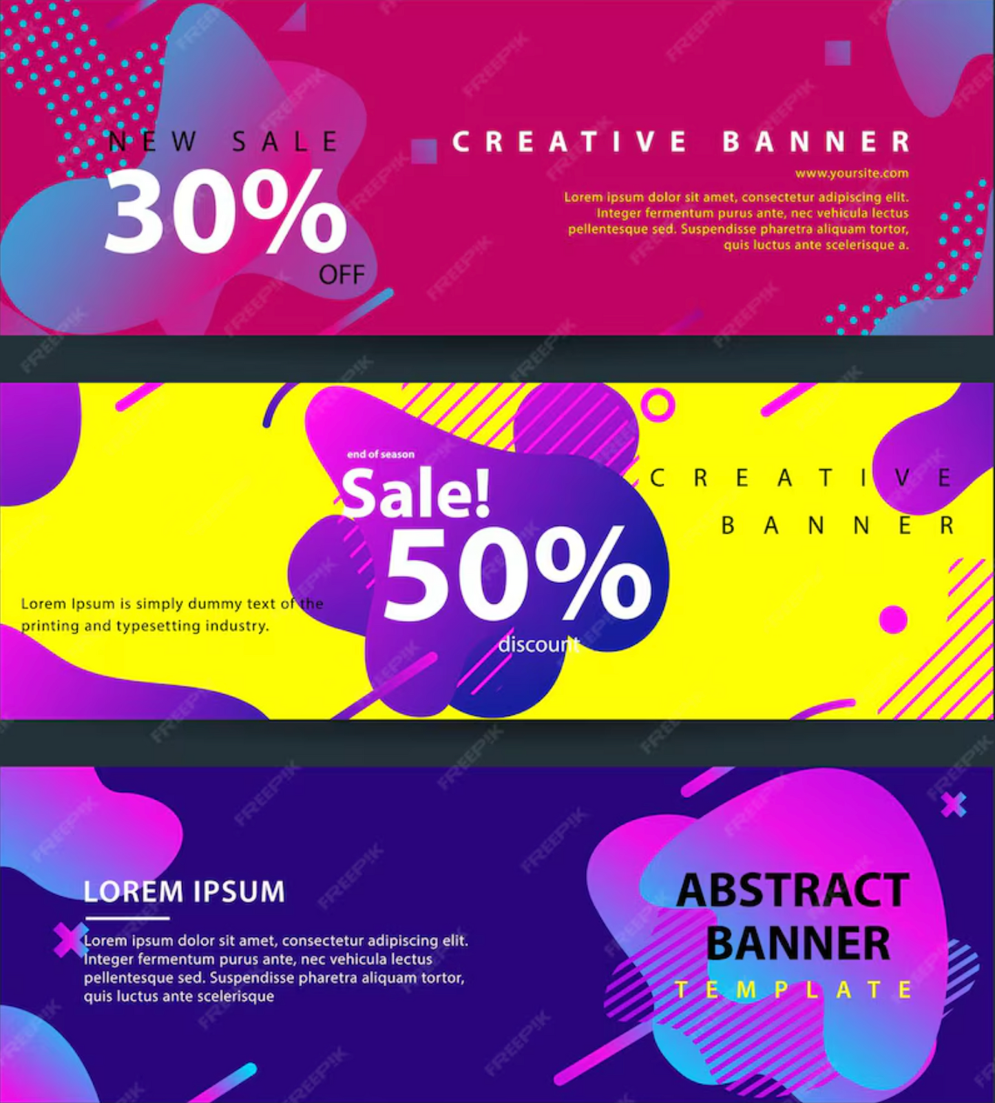 Vector Design Art (Logo + Banner + Header) 4in1 Bundle